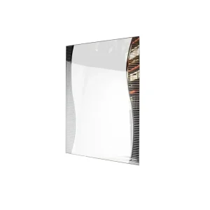 Espejo Rectangular 60 x 90 cm Con Diseño De Ondas