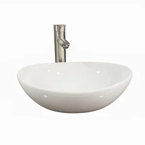 Lavamanos Bowl de Sobreponer Victtorino + Llave Monomando – Cerámica Premium (40 cm)