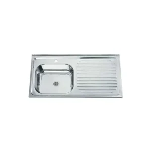 Lavaplatos Sobreponer 100 x 50 cm Secador Derecho