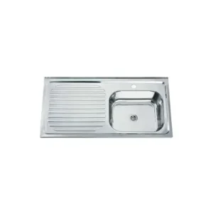 Lavaplatos Sobrepuesto 100 x 50 cm Secador Izquierdo