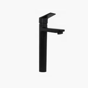 Llave Monomando Lavamanos Alto Notte Negro