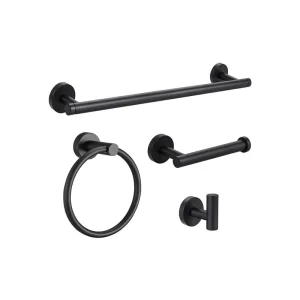 Set Accesorios Baño 4 Piezas Negro