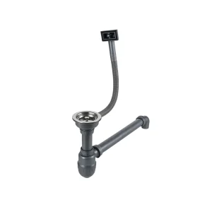 Set De Desagüe Simple Sifón Para Lavaplatos 3 1/2 Tubo