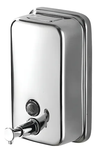 Dispensador Jabón Acero Inoxidable 500 Ml. Taumm Color Plateado