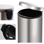 Basurero Papelero Pedal 5 L Acero Inoxidable Color Gris - foto 3