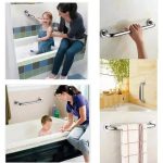 Barra De Seguridad Recta 40 Cm Baño Ducha Acero Inoxidable Plateado - foto 7