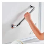 Barra Seguridad Recta Ducha Baño 40 Cm X 2,5 Cm Inoxidable Color Plateado - foto 2