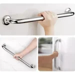 Barra De Seguridad Recta 30 Cm Ducha Baño Acero Inoxidable Plateado - foto 2