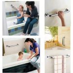 Barra De Seguridad Recta 60 Cm Acero Inoxidable Baño Ducha Plateado - foto 6