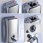 Dispensador Jabón Acero Inoxidable 800ml Baño Oficina Hogar Plateado - foto 6