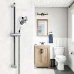 Barra De Soporte Ducha Deslizable 65 Cm Acero Inoxidable - foto 2