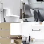 Barra De Seguridad Recta 40 Cm Baño Ducha Acero Inoxidable Plateado - foto 9