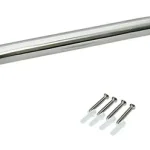Barra Seguridad Recta Ducha Baño 60 Cm X 3,2 Cm Inoxidable Plateado - foto 6