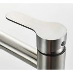 Llave Monomando Lavatorio Lavamanos Modern Plateado Cepillado - foto 4