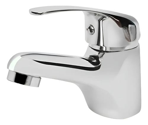 Grifería Baño Monocomando Llave Lavatorio Victtorino Cromado Acero Inoxidable Plateado