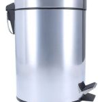 Basurero Papelero Pedal 5 L Acero Inoxidable Color Gris - foto 2