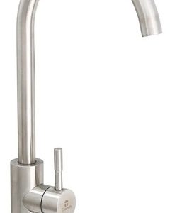 Llave Monomando Lavaplato Inox Acabado Cepillado Color Plateado