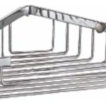 Organizador De Ducha Esquinero Triangular Baño Plateado - foto 3
